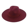 Fashionable Fedora Hats Women Wide Brim Dress Caps Women's Fedora Hats Elegant Wide Brim Fedora Hat Wedding Men Hat Warm Retro Style Belt 56-58cm by Stevvex