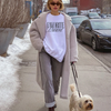 Favorite Parent Crewneck Sweatshirt – Funny Minimalist Graphic Pullover by Hey Jude Graphic Tees