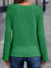 Textured Knit Long Sleeve T-Shirt by Simply Love