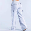 Women's Loose-Fit Casual Pants with Pockets – Solid Color Two-Tone Label by FitiqueFit