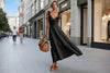 Sleeveless Ruffle Detail High-Waist Maxi Dress – 7 Colors, S–3XL by FitiqueFit