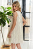 Applique Round Neck Sleeveless Shift Dress For Summer – Classy, Sophisticated, Fashionable, Flattering, Stylish, Timeless Elegance by Stevvex