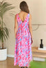 New Summer Abstract Floral V-Neck Maxi Dress – Elegant, Artistic Print, Flattering Silhouette, Sophisticated Glamour by Stevvex