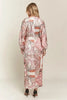 Printed V-Neck Batwing Sleeve Summer Dress For Women – Vibrant Print, Chic & Relaxed, Flattering, Effortlessly Stylish by Stevvex