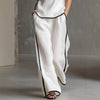 Women’s Sleeveless V-Neck Wide-Leg Pants Set by FitiqueFit