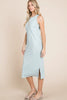 Ribbed Knit Sleeveless Midi Dress For Women – Simple, Casual, Elegant, Versatile and Chic Midi Dress with Ribbed Texture for Every Occasion by Stevvex