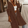 Women's Textured Hooded Longline Jacket by FitiqueFit