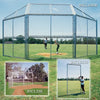 Chain Link Backstop-10' w/Hood & Wings