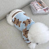 Dog Cat Sweater Preppy Style V-neck Striped Vest Pet Puppy Winter Warm Clothes Apparel For Dogs Cats by My Store