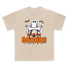 Funny Halloween Ghost T-Shirt – Trendy Spooky Season Tee for Men & Women, Soft Cotton Unisex Fit by Dog Mom Hat