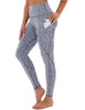 Cropped High-Waisted Yoga Pants with Diagonal Pockets by FitiqueFit