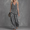 Women’s Leopard Print Sleeveless Top and Chiffon Pants Set by FitiqueFit
