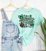 Green/Black Football Season Bella Canvas Graphic Short Sleeve Tee by Ocean & 7th