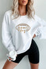 Black Football Graphic Game Day Embroidered Corded Sweatshirt by Wild and Free Boutique