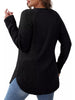 Ribbed Knit Long Sleeve T-Shirt by Simply Love