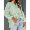 Women’s Long‑Sleeve V‑Neck Business Casual Blouse by FitiqueFit