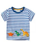 Children's Dinosaur Round Neck Striped T-Shirt by Simply Love