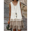 Sleeveless Lace Patchwork Sundress Clothes Casual Dresses by FitiqueFit