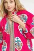 Umgee Boho Floral Print Tunic Blouse by FitiqueFit