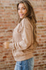 High-rise saved by grace Letter Embroidery Mineral Wash Loose Sweatshirt by Wild and Free Boutique
