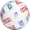 adidas Unisex-Adult MLS Club Soccer Ball White/Power Blue/Team College Red 5 by EasyOptionXY