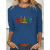 Women’s Christmas Shirt | Cute Christmas Tree Graphic Tee by FitiqueFit