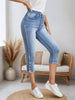 Women’s Drawstring Denim Shorts by FitiqueFit