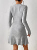 Ribbed Knit Tie Waist Long Sleeve Casual Dress by Wild and Free Boutique