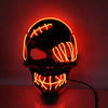 Halloween Scary One-Eyed Pirate Mask Cosplay Led Mask Adult Glowing Mask EL Wire Light Up For Halloween Festival Party Bar by My Store