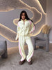 Women’s Long-Sleeve Zip-Up Jacket and Sweatpants Two-Piece Set by FitiqueFit