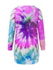 Full Size Tie-Dye Round Neck Long Sleeve Dress Trendy & Comfortable Casual Dress for Women by Stevvex