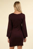 Ruched Detail Bodycon Mini Dress For Women – Figure-Hugging Dress, Elegant, Ruched Dress, Bodycon Dress, Mini Dress, Stylish Night Out Dress by Stevvex