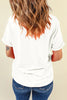 White Baseball Season Playful Printed T Shirt by Wild and Free Boutique