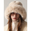 Women’s Oversized Furry Fisherman Hat – Mongolian Style Winter Hat by FitiqueFit