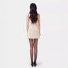 French Entry Lux Beaded Bowknot Slip Dress New