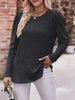 Ribbed Knit Puff Sleeve T-Shirt by Simply Love