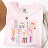 Comfort Colors "Preppy Teacher" Shirt – Back to School Pink Bow Tee by Dog Mom Hat