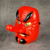 Red Plastic Dog Halloween Grimace Mask by My Store
