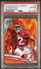 Graded 2023 Topps Bowman U Chrome Caleb Downs #49 Orange Surge #/25 Rookie RC Football Card PSA 10 Gem Mint