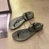 Women's Flat Buckle Strap Sandals by FitiqueFit