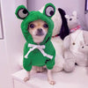 Fruit Dog Clothes Two-legged Hooded Outfits Green Fleece Clothing Autumn Winter Hoodies by My Store
