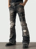 Womens Denim Jeans Womens Trousers With Colorful 3D Floral Prints by My Store