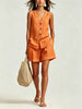 Women's Sleeveless Vest Top & Shorts Set by FitiqueFit