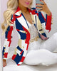 Women's Printed Coat & Trousers Two-Piece Set – 19 Prints, Casual Fashion Suit by FitiqueFit