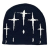 Starry Y2K Trendy Retro Knit Unisex Cross Knit Cap by My Store