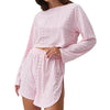 Women’s Slim-Fit Loose Suit Two Piece Shorts Set by FitiqueFit