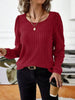 Ribbed Knit Long Sleeve T-Shirt by Simply Love