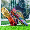 Men's Outdoor Training Gold-plated Bottom High-top Soccer Shoes by My Store