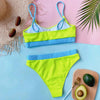 Female High Waist Swimsuit Bikini Sports Swimsuits For Women Two Piece Crop Top Bikini Set High Waist High Cut Bathing Suits Women Swimwear Two-piece Bikini Set Bathing Suit Swimwear by Stevvex