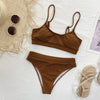 Female High Waist Swimsuit Bikini Sports Swimsuits For Women Two Piece Crop Top Bikini Set High Waist High Cut Bathing Suits Women Swimwear Two-piece Bikini Set Bathing Suit Swimwear by Stevvex